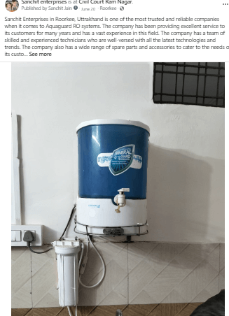 aquaguard ro water purifier service in roorkee