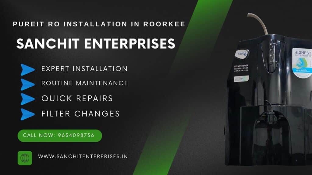 Advertisement for Pureit RO Installation by Sanchit Enterprises in Roorkee