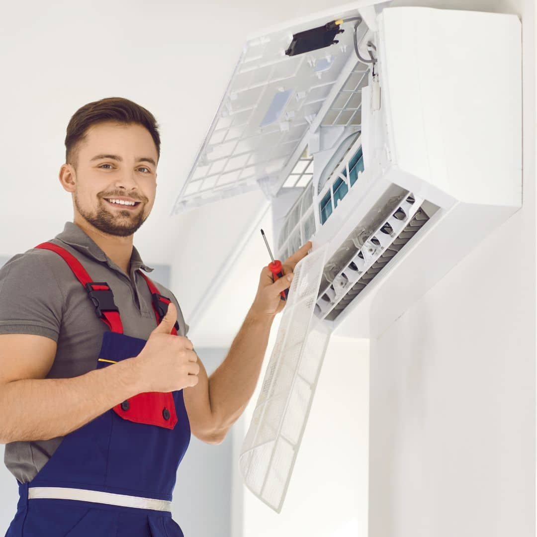 Image of experienced AC service technicians from Sanchit Enterprises