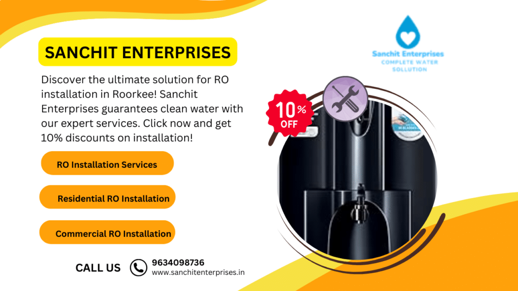 Professional technician installing RO system in a Roorkee household