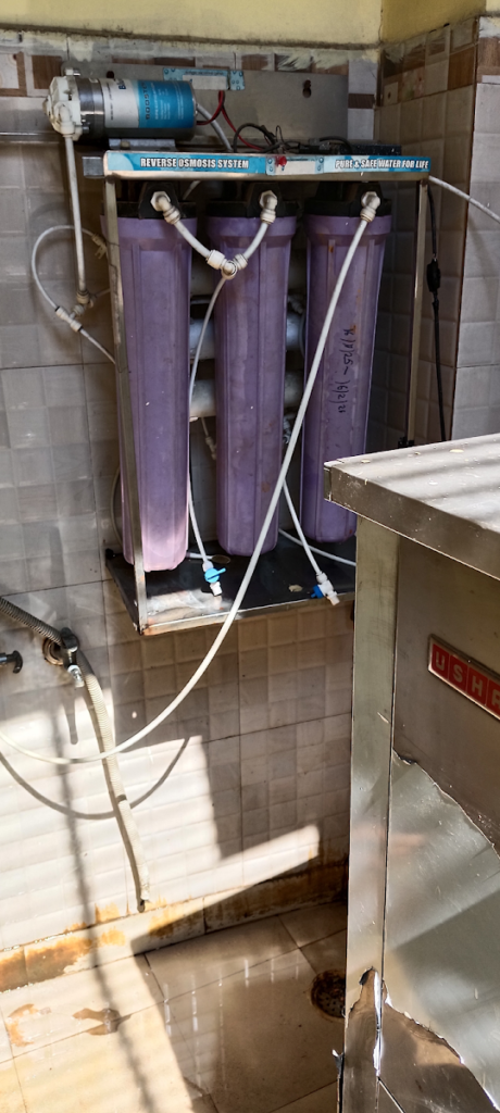 50 LPH commercial RO repaired at a cafe in Bhadheri, Haridwar, photo from a Sanchit Enterprises visit