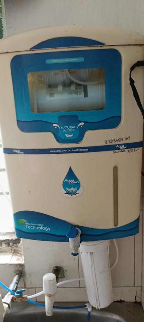 Aqua Novo RO repaired at BEG Centre, Range Line, photo from a Sanchit Enterprises visit