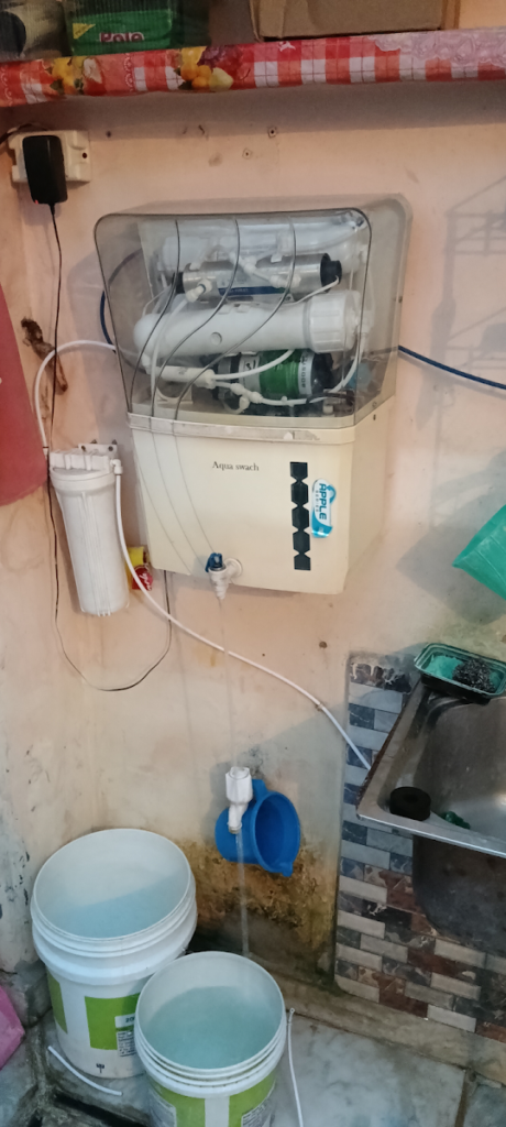 RO service and filter change in Saliyar, photo from a Sanchit Enterprises visit