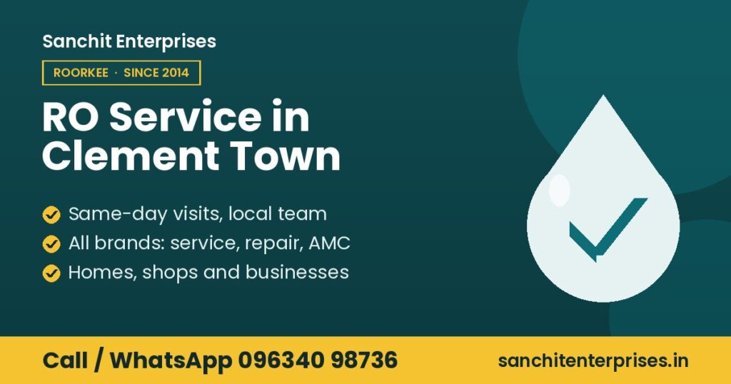 RO service in Clement Town by Sanchit Enterprises: same-day visits from a local team