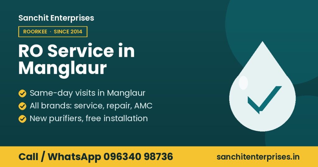 RO service in Manglaur by Sanchit Enterprises, Roorkee: same-day visits in manglaur, all brands: service, repair, amc