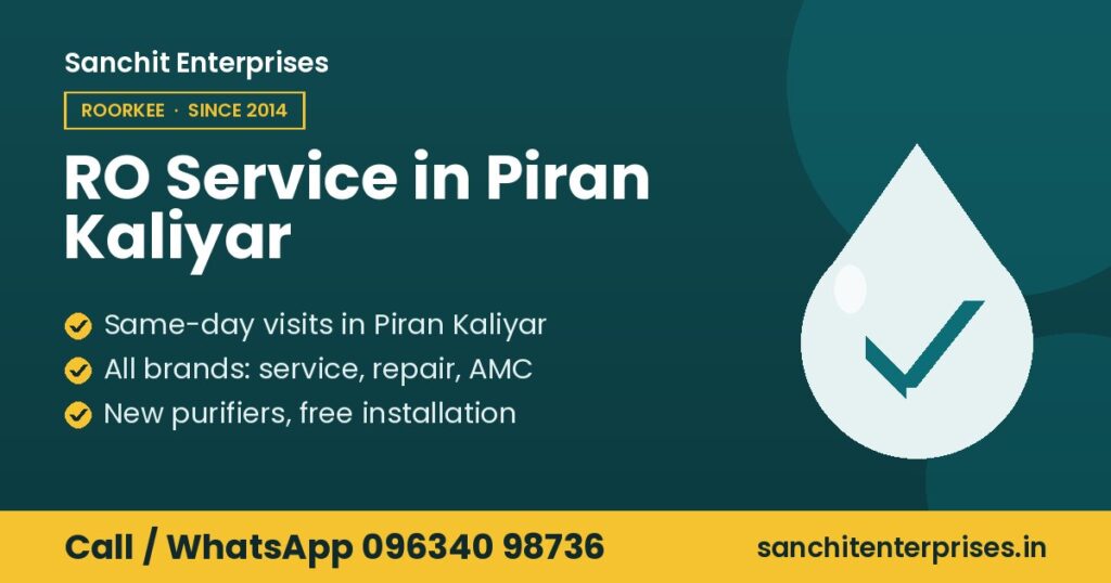 RO service in Piran Kaliyar by Sanchit Enterprises, Roorkee: same-day visits in piran kaliyar, all brands: service, repair, amc