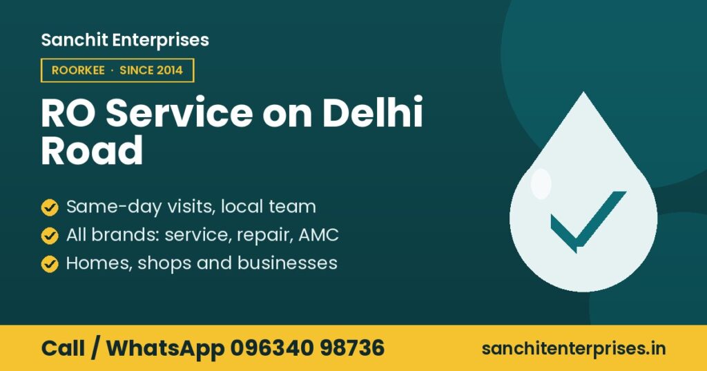 RO service on Delhi Road by Sanchit Enterprises: same-day visits from a local team
