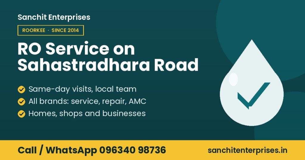 RO service on Sahastradhara Road by Sanchit Enterprises: same-day visits from a local team